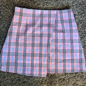 NEVER WORN pink, blue, white, black mini skirt